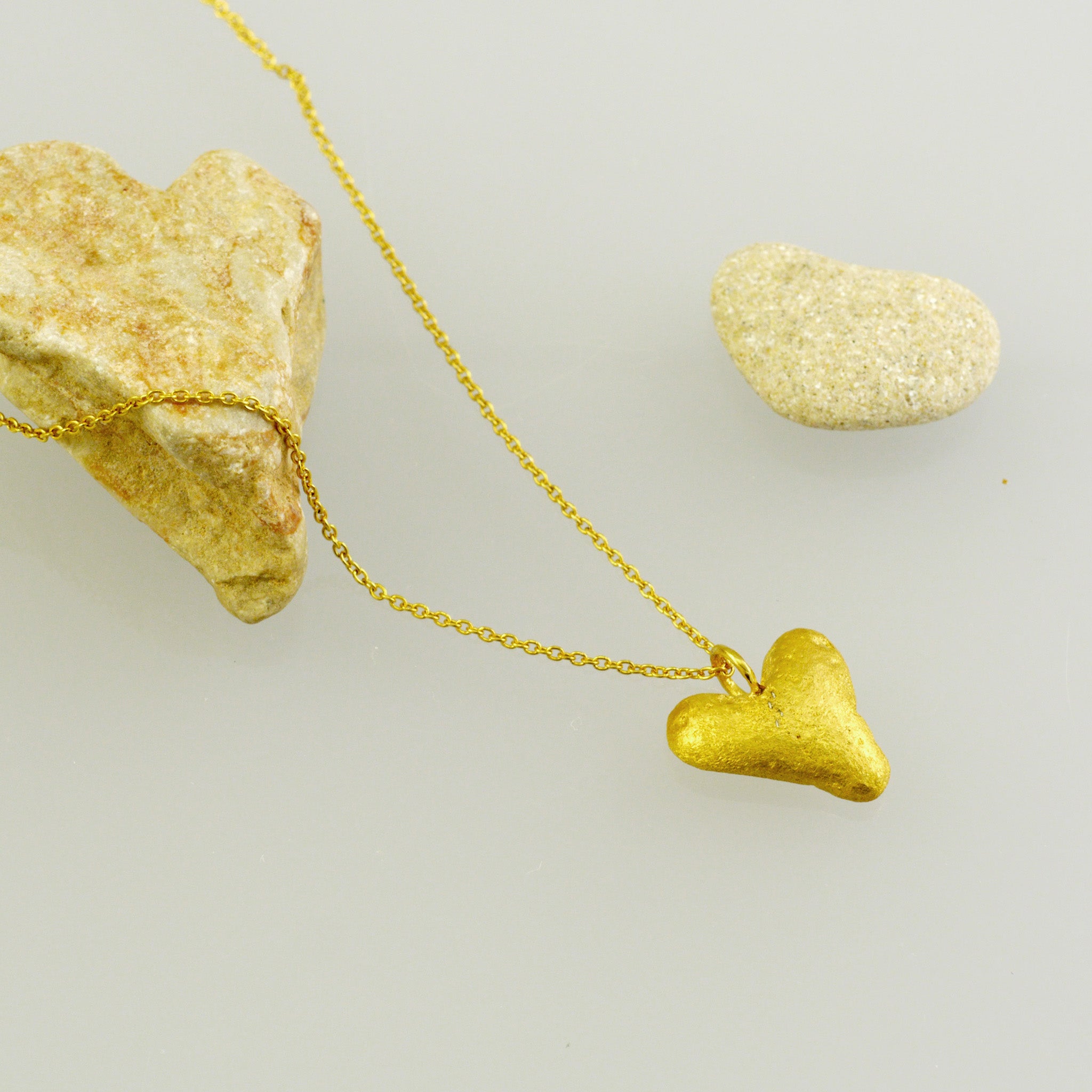 Yellow Gold heart pendant
