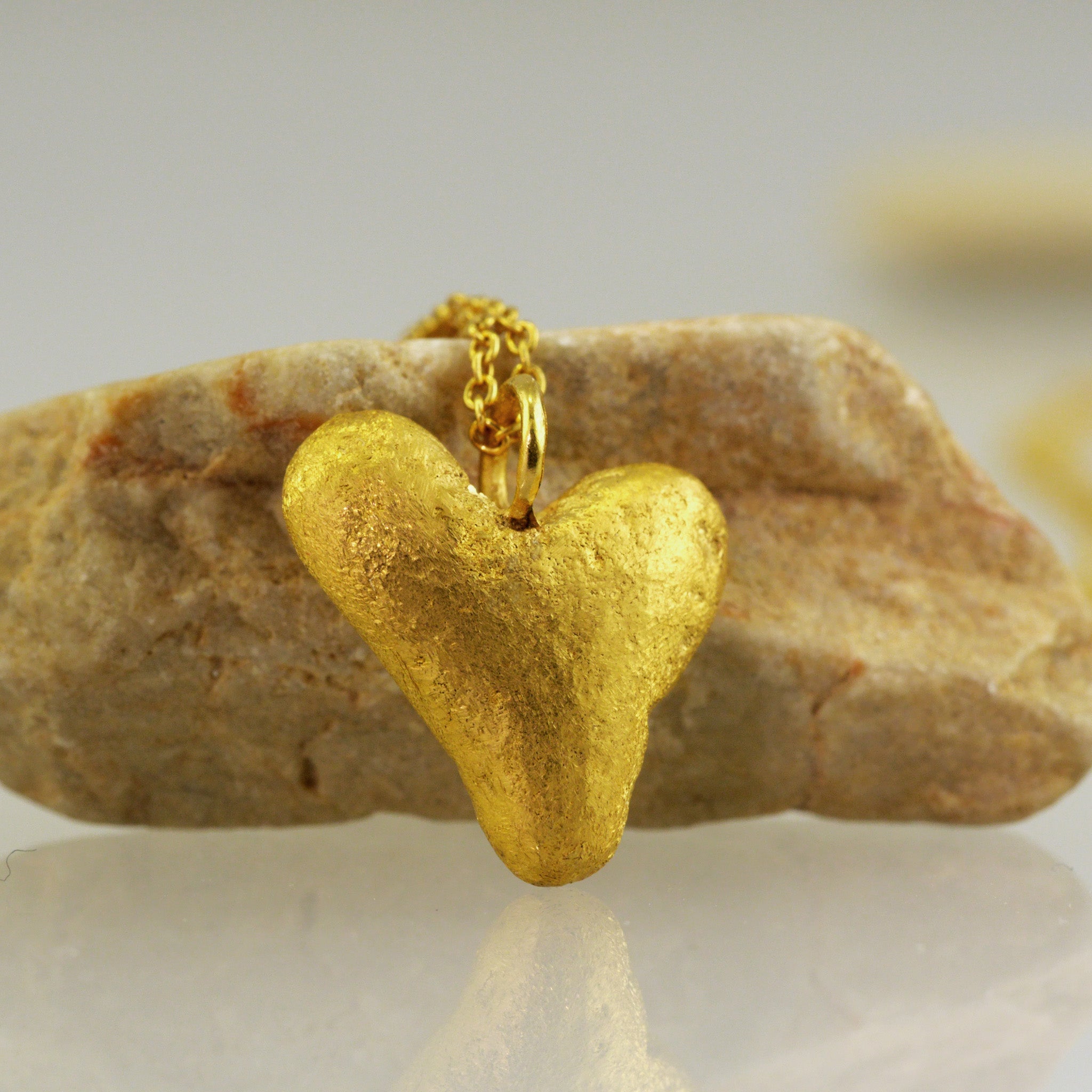 Yellow Gold heart pendant