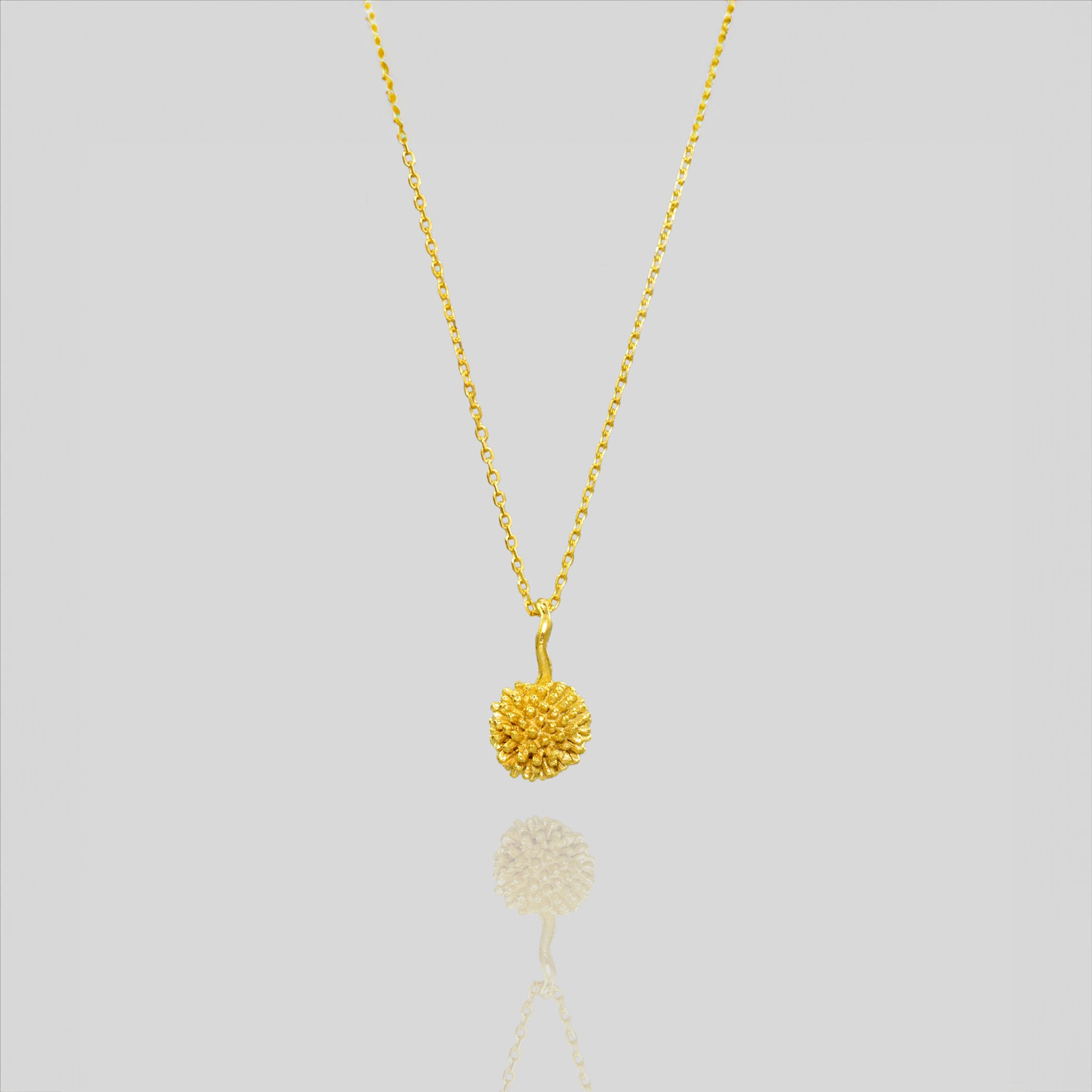 Yellow Gold Small Seed Pendant