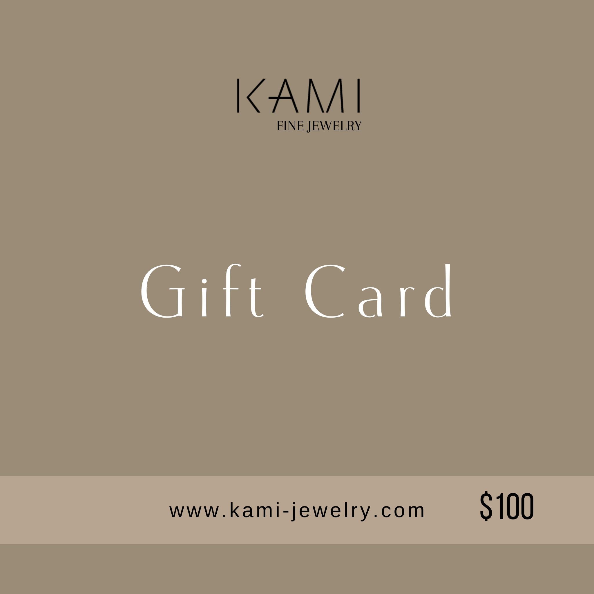  Kami-Jewelry :המתנה המושלמת לאוהבי תכשיטים! כרטיס המתנה של