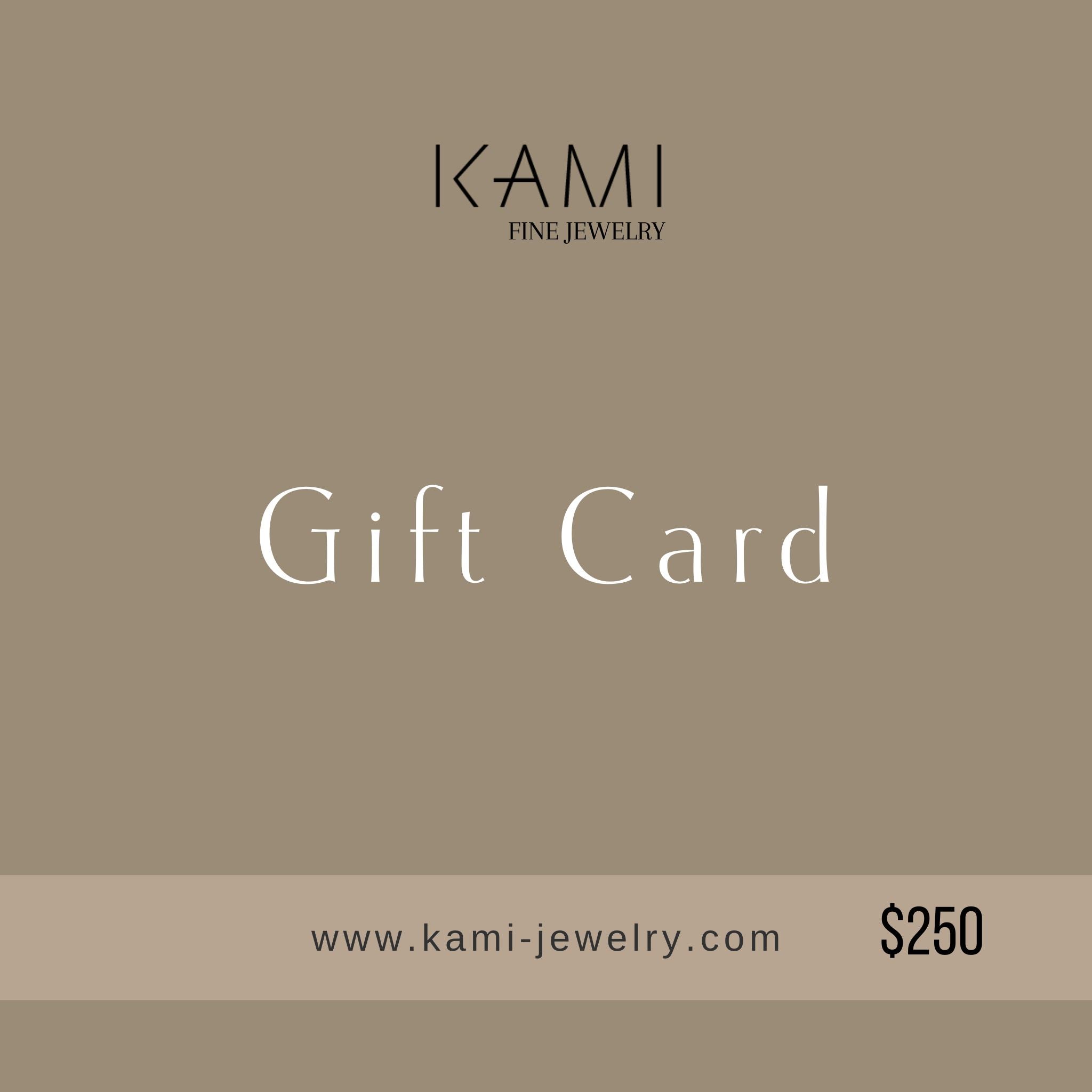 Kami-Jewelry Gift Card: The Perfect Gift for Any Jewelry Lover