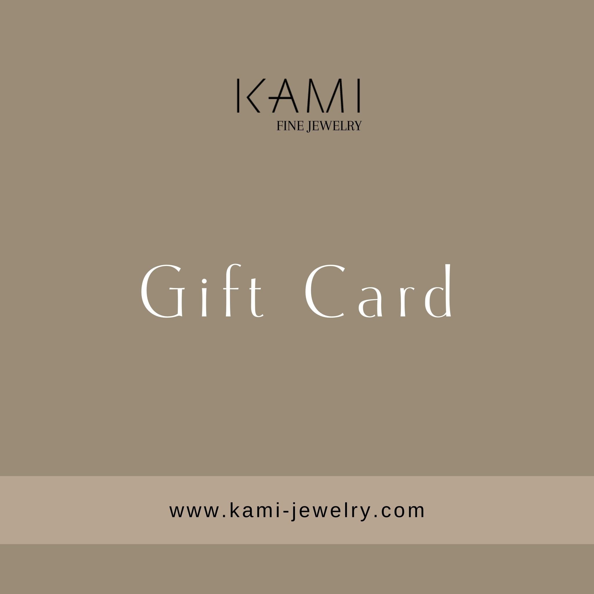 Kami-Jewelry Gift Card: The Perfect Gift for Any Jewelry Lover