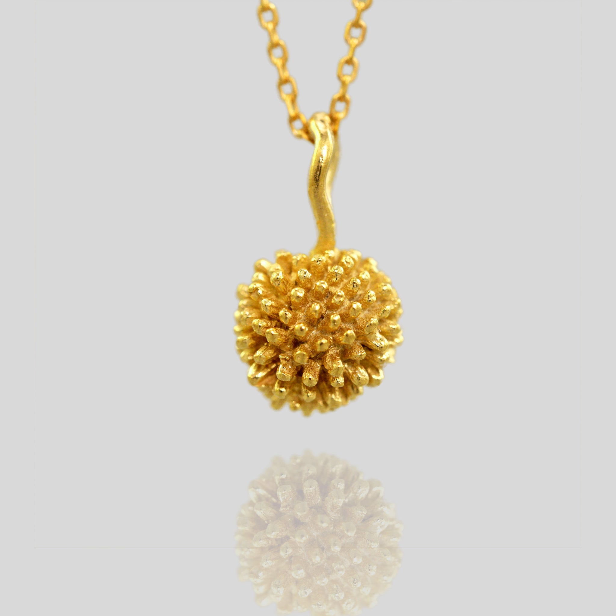 Yellow Gold Small Seed Pendant